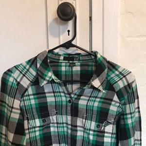 Girls Large fox racing flannel!